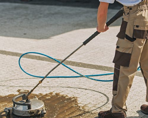 professional cleaning pavers